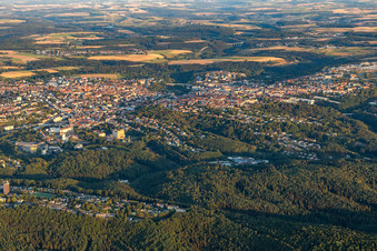Vue aérienne de Pirmasens dans le département Rhénanie-Palatinat, Allemagne