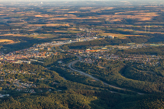 Photographie aérienne de Pirmasens dans le département Rhénanie-Palatinat, Allemagne