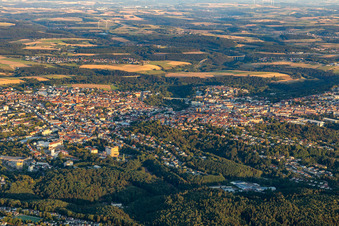 Pirmasens dans le département Rhénanie-Palatinat, Allemagne d'en haut