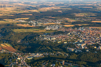 Pirmasens dans le département Rhénanie-Palatinat, Allemagne vue d'en haut