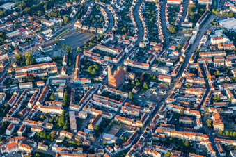 Vue oblique de Pirmasens dans le département Rhénanie-Palatinat, Allemagne