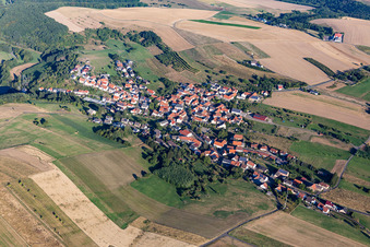 Vue aérienne de Près de Meisenheim à Becherbach dans le département Rhénanie-Palatinat, Allemagne