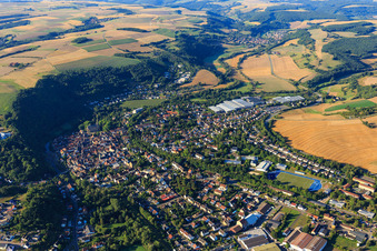 Vue aérienne de Aperçu des villes du nord à Meisenheim dans le département Rhénanie-Palatinat, Allemagne