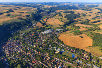 Vue aérienne de Vue de la ville depuis le nord à Meisenheim dans le département Rhénanie-Palatinat, Allemagne