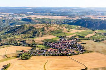 Vue aérienne de Duchroth dans le département Rhénanie-Palatinat, Allemagne
