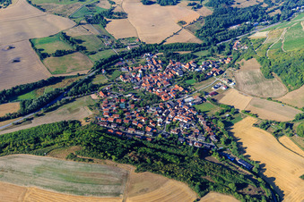 Photographie aérienne de Niedermoschel dans le département Rhénanie-Palatinat, Allemagne