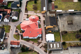 Vue aérienne de Centre culturel à Hagenbach dans le département Rhénanie-Palatinat, Allemagne