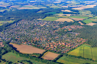 Photographie aérienne de Vue de la ville depuis le nord-est à Reppenstedt dans le département Basse-Saxe, Allemagne