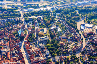 Vue aérienne de Lycée du Château d'Eau à Lüneburg dans le département Basse-Saxe, Allemagne