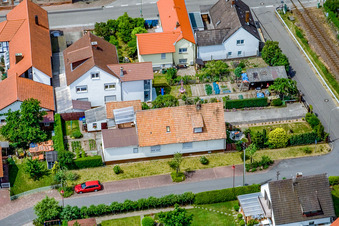 Au Schützenpl à Barbelroth dans le département Rhénanie-Palatinat, Allemagne vue d'en haut