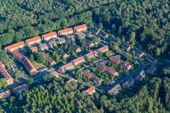 Vue aérienne de Quartier Bockelsberg in Lüneburg dans le département Basse-Saxe, Allemagne