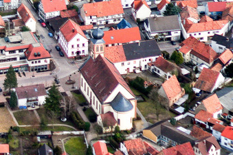 Vue aérienne de Centre du NO à Hagenbach dans le département Rhénanie-Palatinat, Allemagne