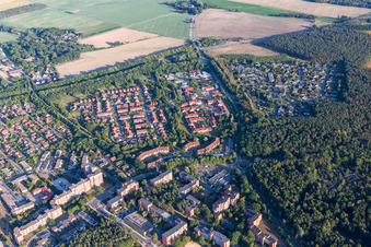 Vue aérienne de Quartier Kaltenmoor in Lüneburg dans le département Basse-Saxe, Allemagne