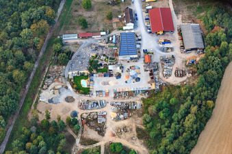 Vue aérienne de Palatinum Paysage et Conception de Jardins à Hagenbach dans le département Rhénanie-Palatinat, Allemagne