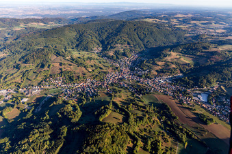 Vue aérienne de Quartier Reichenbach in Lautertal dans le département Hesse, Allemagne