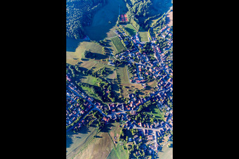 Vue aérienne de Quartier Brandau in Modautal dans le département Hesse, Allemagne