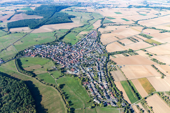 Vue aérienne de Quartier Eichen in Nidderau dans le département Hesse, Allemagne
