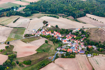 Vue aérienne de Quartier Großbirkach in Ebrach dans le département Bavière, Allemagne