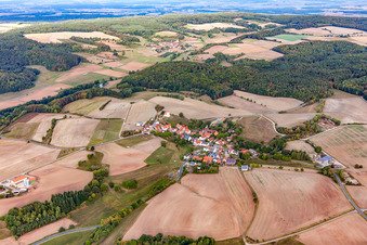 Photographie aérienne de Quartier Großbirkach in Ebrach dans le département Bavière, Allemagne
