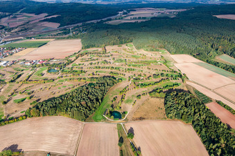 Vue aérienne de Club de golf à Geiselwind dans le département Bavière, Allemagne