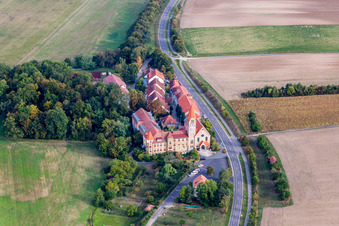 Vue oblique de Wipfeld dans le département Bavière, Allemagne