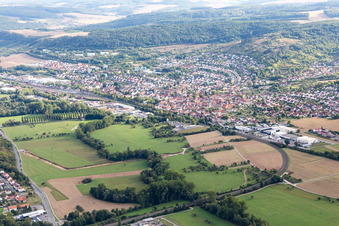 Vue aérienne de Quartier Lauda in Lauda-Königshofen dans le département Bade-Wurtemberg, Allemagne