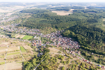 Quartier Oberlauda in Lauda-Königshofen dans le département Bade-Wurtemberg, Allemagne d'en haut