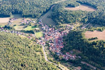 Vue oblique de Quartier Kupprichhausen in Boxberg dans le département Bade-Wurtemberg, Allemagne