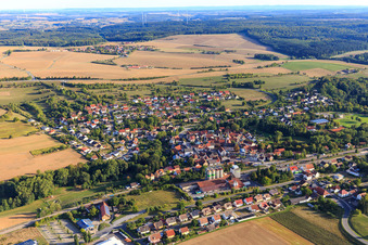 Vue aérienne de Vue du nord à Rosenberg dans le département Bade-Wurtemberg, Allemagne