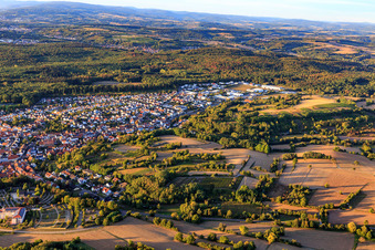 Photographie aérienne de Vue d'ensemble de la ville depuis le sud-est à Östringen dans le département Bade-Wurtemberg, Allemagne