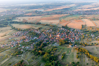 Lampertsloch dans le département Bas Rhin, France d'en haut