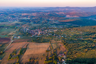Gœrsdorf dans le département Bas Rhin, France d'en haut
