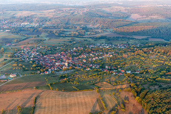 Gœrsdorf dans le département Bas Rhin, France hors des airs