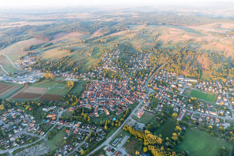 Wœrth dans le département Bas Rhin, France vue du ciel