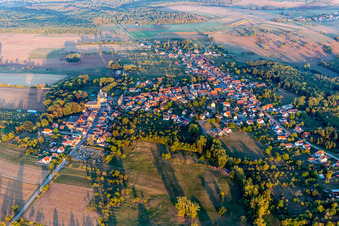 Enregistrement par drone de Wœrth dans le département Bas Rhin, France
