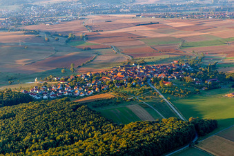 Engwiller dans le département Bas Rhin, France d'en haut