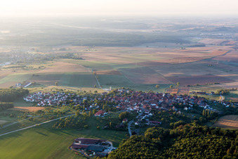 Engwiller dans le département Bas Rhin, France hors des airs