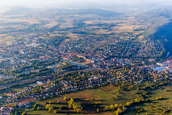 Vue aérienne de Saverne dans le département Bas Rhin, France