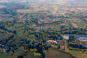 Vue aérienne de Phalsbourg dans le département Moselle, France