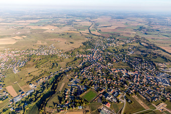 Vue aérienne de Rohrbach-lès-Bitche dans le département Moselle, France