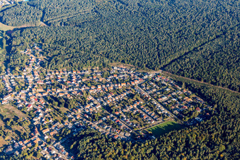 Vue aérienne de Zone d'implantation et infrastructures à le quartier Kleinottweiler in Bexbach dans le département Sarre, Allemagne
