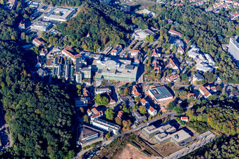 Vue aérienne de Hôpital universitaire de la Sarre à Homburg dans le département Sarre, Allemagne