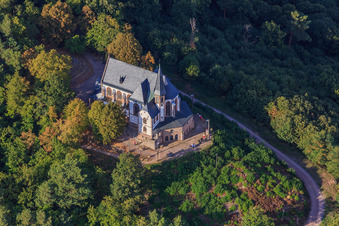 Photographie aérienne de Chapelle Sainte-Anne à Burrweiler dans le département Rhénanie-Palatinat, Allemagne