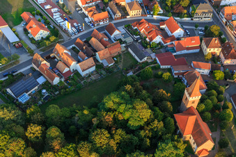 Vue aérienne de B427 / Saarstraße à Minfeld dans le département Rhénanie-Palatinat, Allemagne