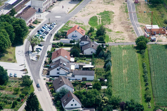Vue aérienne de Rue de la gare à Winden dans le département Rhénanie-Palatinat, Allemagne