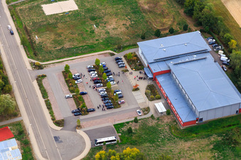 Vue aérienne de Salle Bienwald à Kandel dans le département Rhénanie-Palatinat, Allemagne