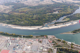 Lauterbourg dans le département Bas Rhin, France vue du ciel