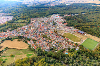 Seltz dans le département Bas Rhin, France vue d'en haut