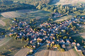 Memmelshoffen dans le département Bas Rhin, France d'en haut