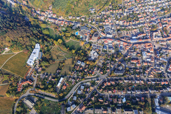 Vue aérienne de Clinique Kurpark et Edith Stein - Clinique d'orthopédie du Sud à Bad Bergzabern dans le département Rhénanie-Palatinat, Allemagne